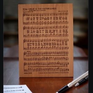 Handmade Hymn Sheet Decor